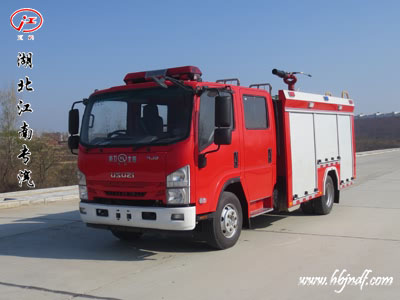 （国六排放）庆铃五十铃3.5吨水罐消防车配置参数介绍13886855788
